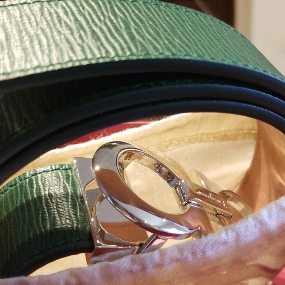 Authentic Salvatore Ferragamo Green Belt